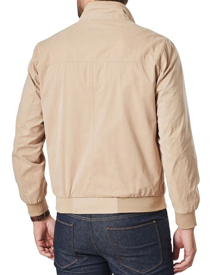 Soft Touch Harrington Bomber Jacket Tan