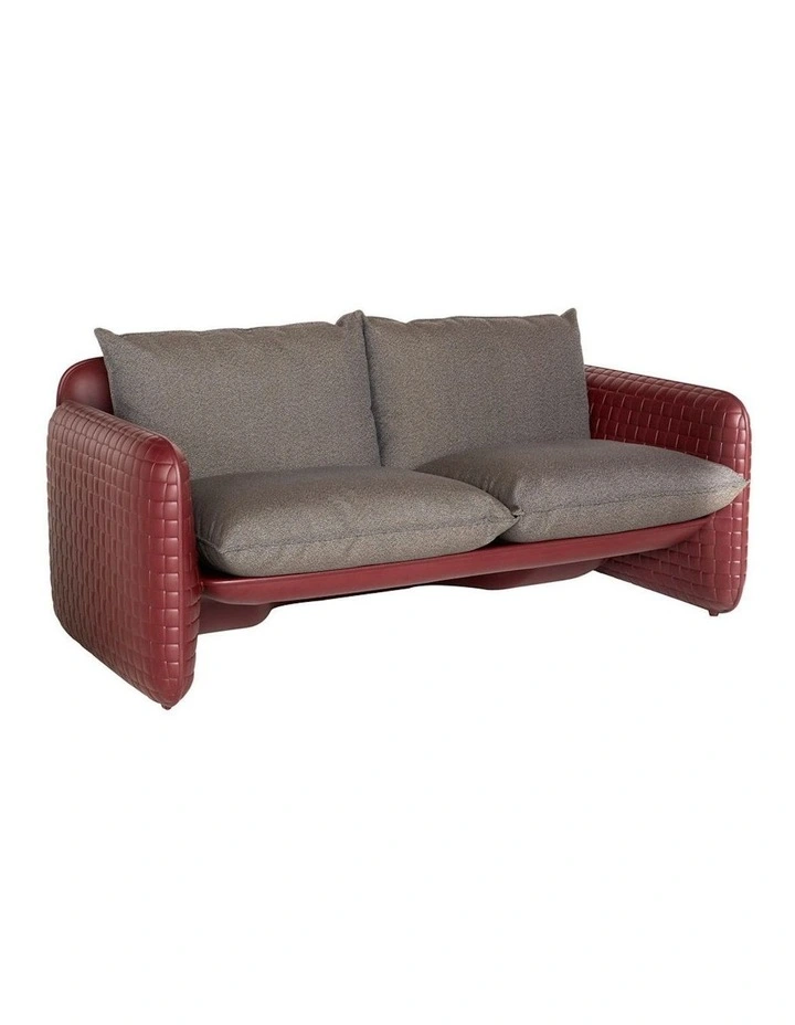 Mara Leather Sofa in Mahogany