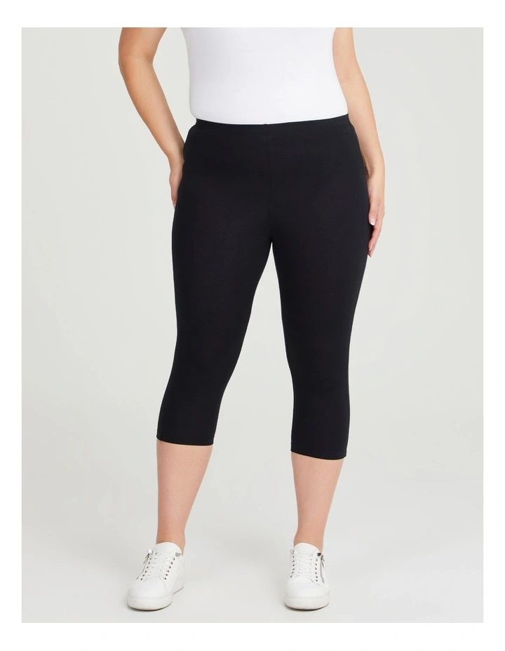 Australian Cotton Crop Legging in Black