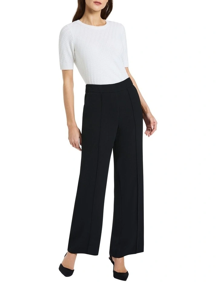 Dany Straight Leg Pant in Black