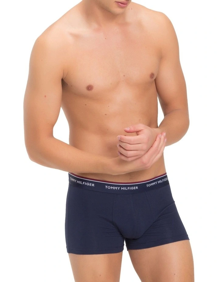 3-Pack Stretch Cotton Trunks in Multi