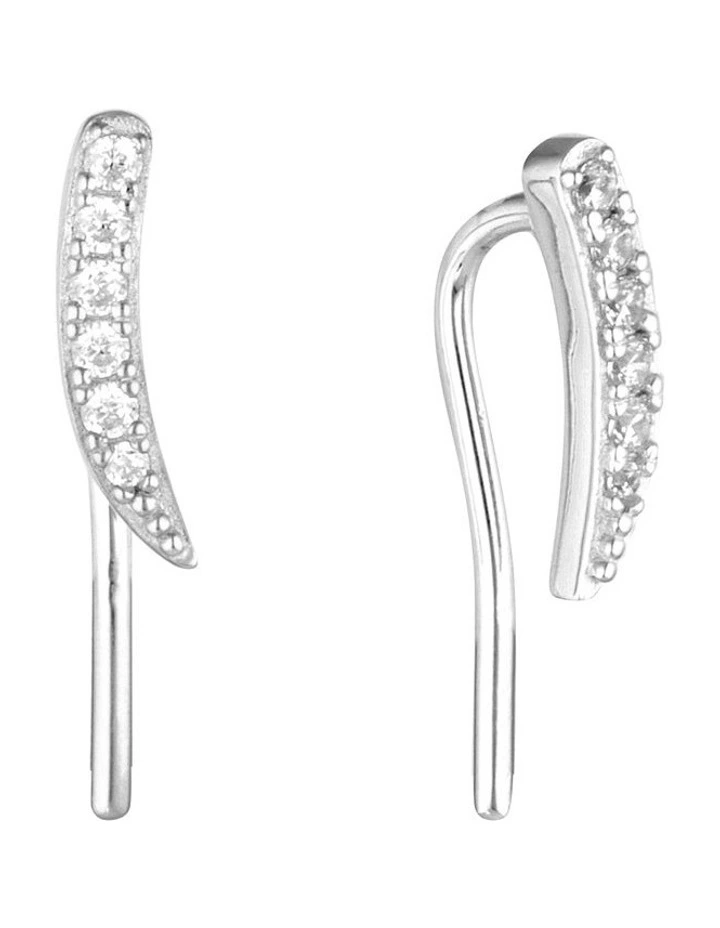 Vanilla Vine Small Silver Earrings