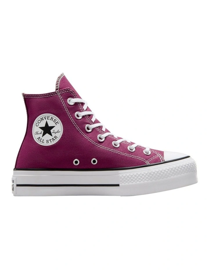 Chuck Taylor All Star Lift Platform Shoes in Legend Berry