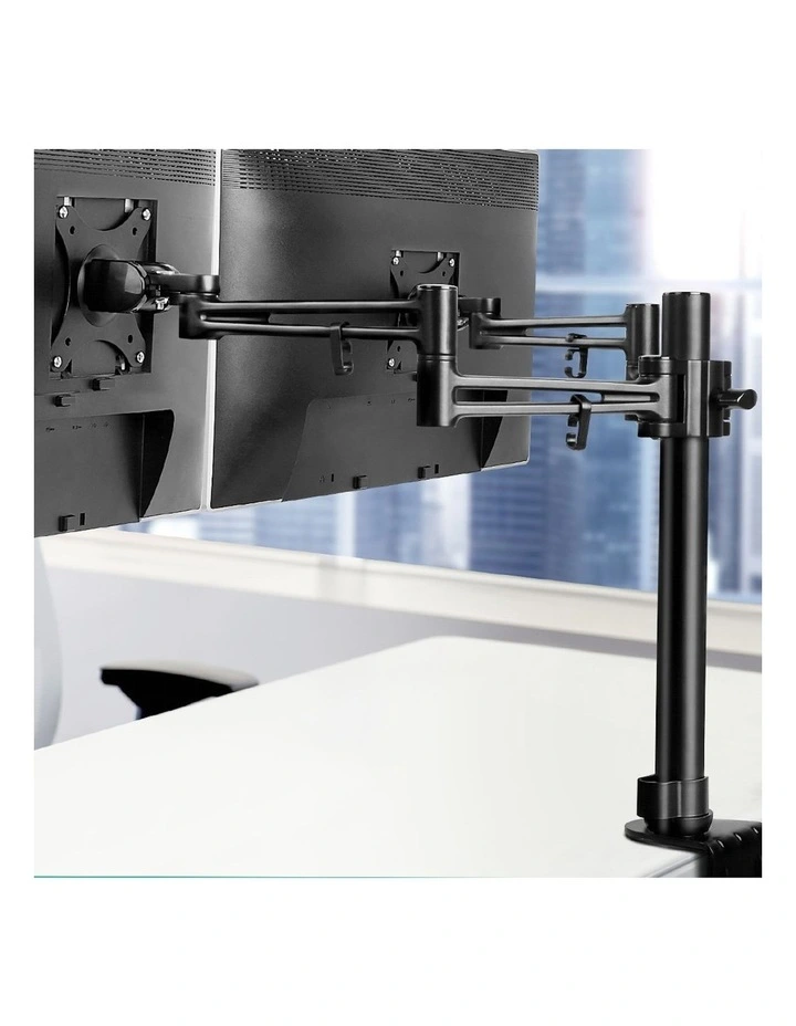 Arm Dual Desk Mount Monitor Screen Holder Bracket