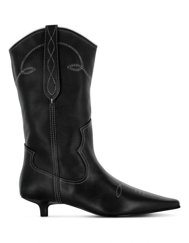 Francesca I Heeled Boots in Black