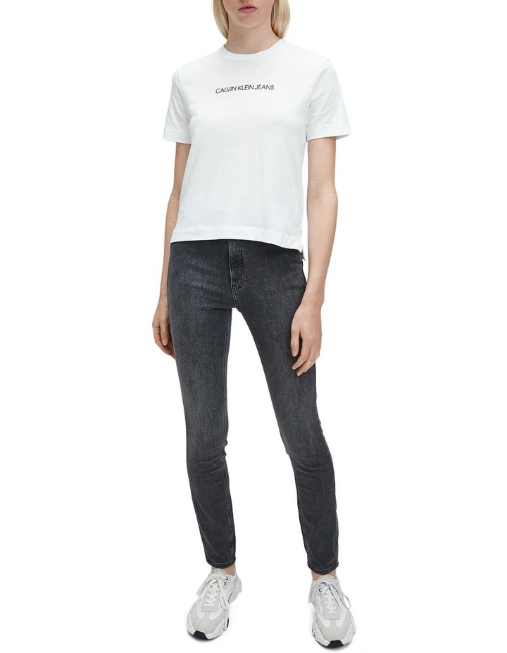 High Rise Skinny Jean Grey