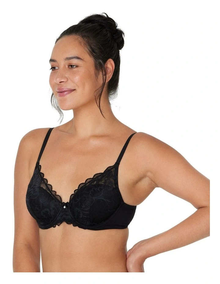 Embrace Full Coverage Contour Bra in Black