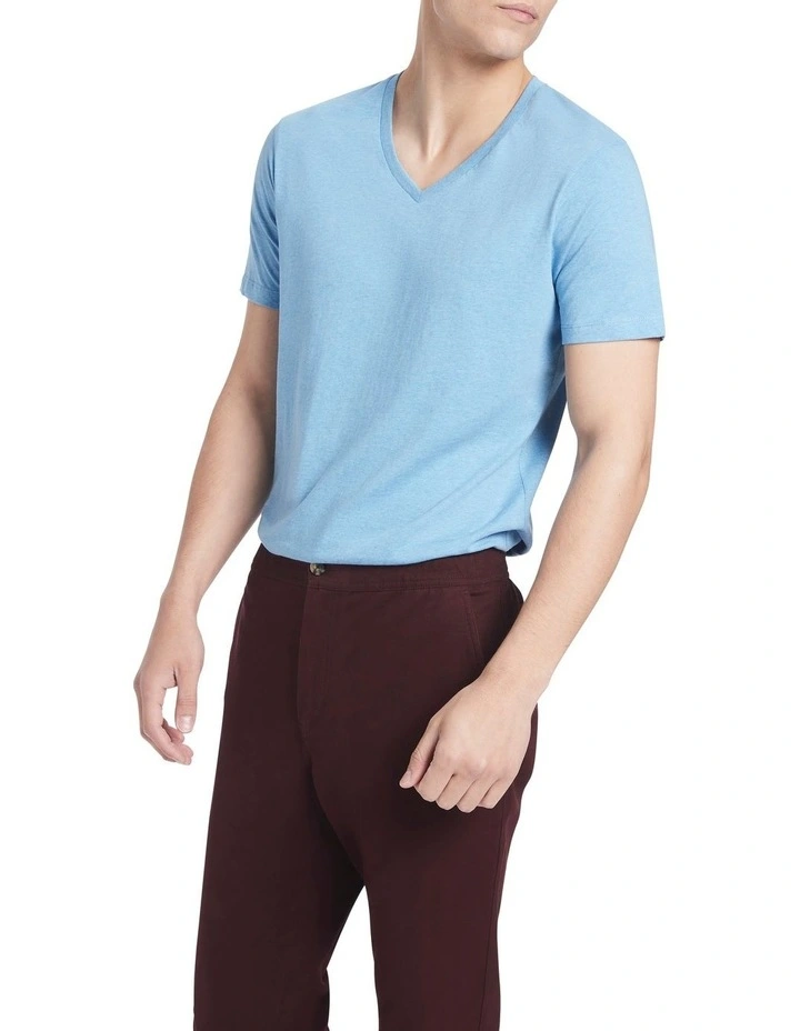 Marle Arnie V Neck in Ocean Blue