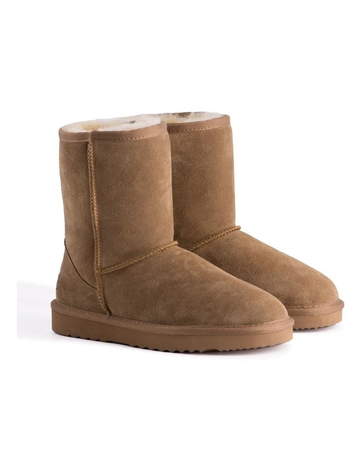 Women Mid Calf Sheepskin UGG Boot Chestnut/Tan