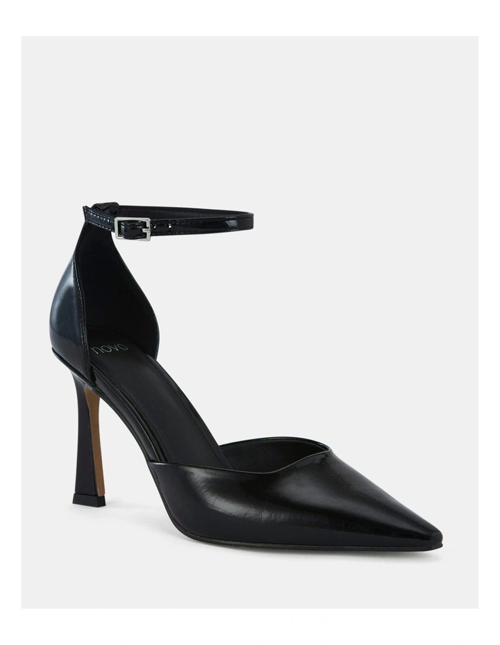 ITZEL Heels in Black Patent