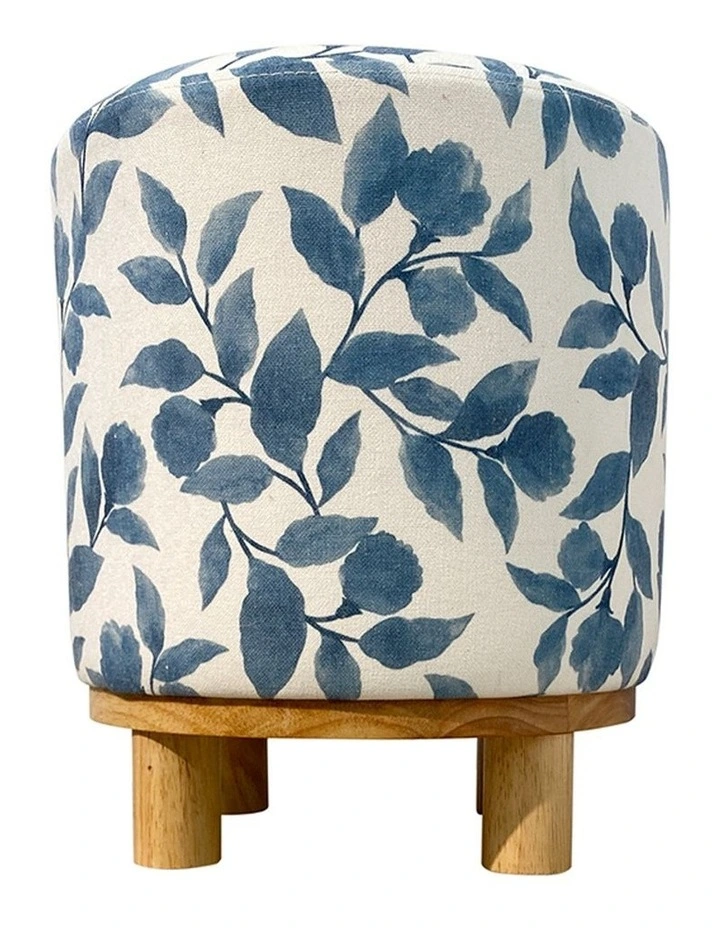 Riviera Ottoman 36x42cm in Blue/White