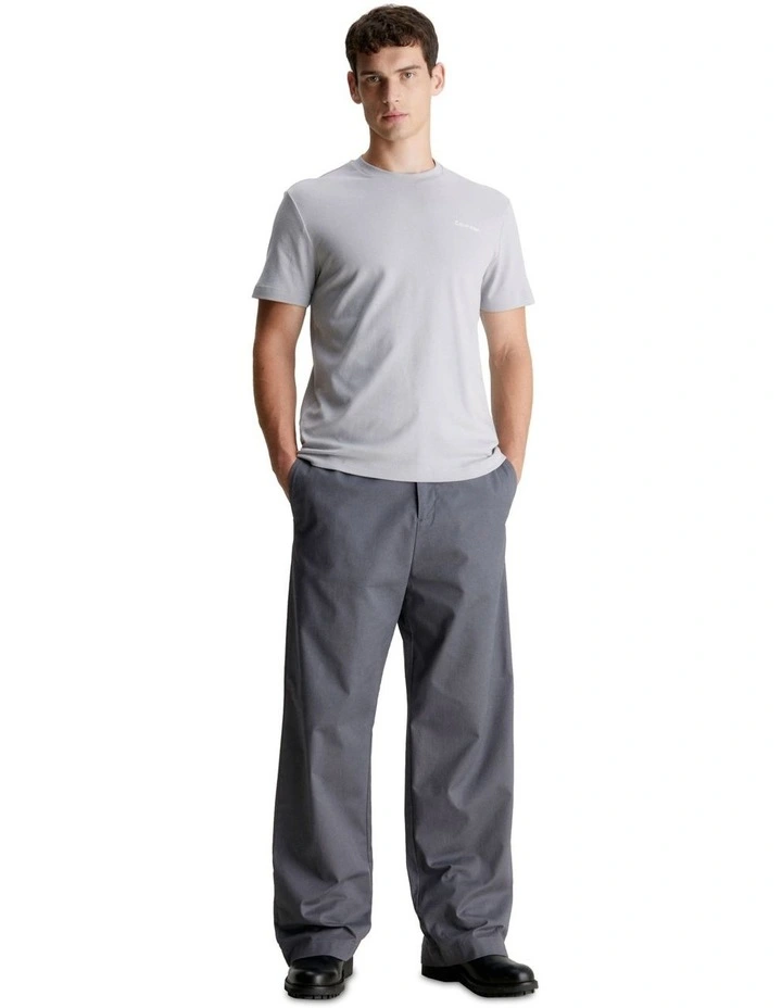 Micro Logo Interlock T-shirt in Grey