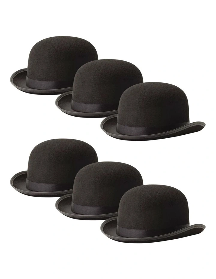 6 Bowler Hat in Black