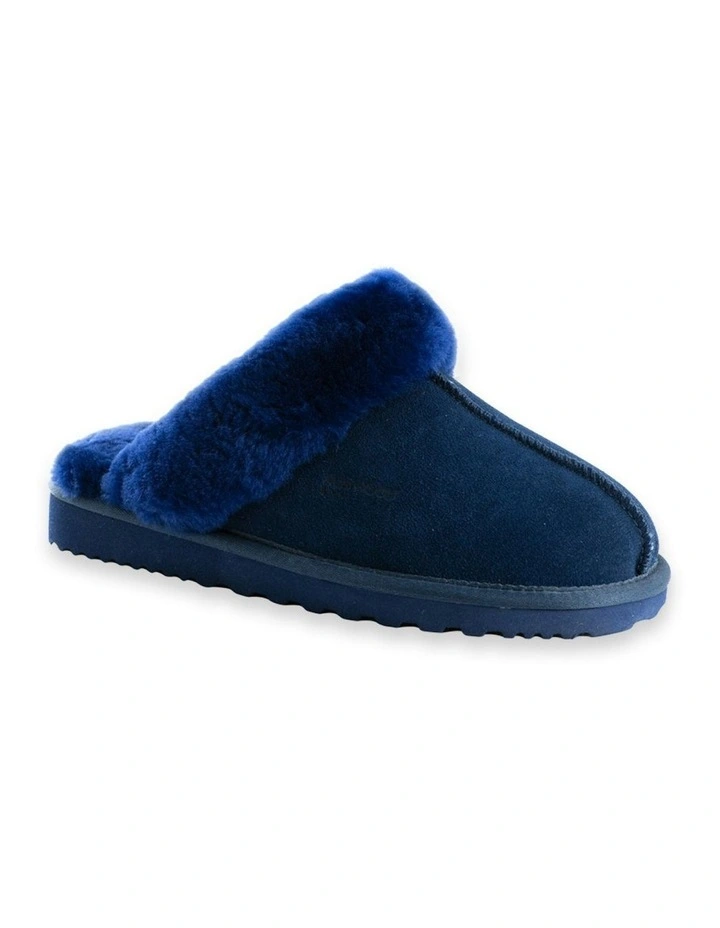 Sheepskin Wool Sydney Slippers in Navy