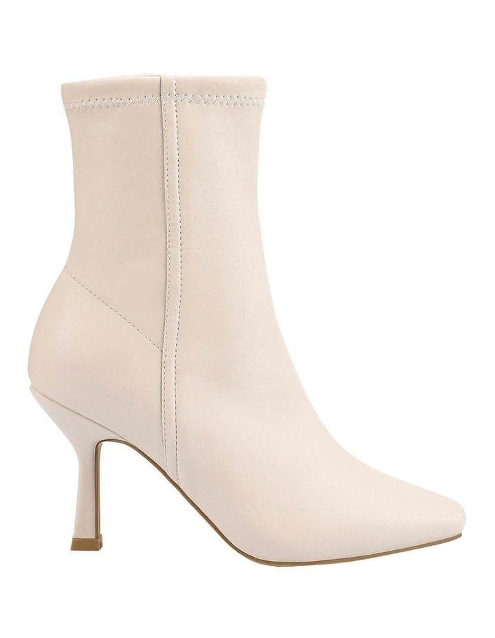 Birdy Stretch Ankle Boot in Bone