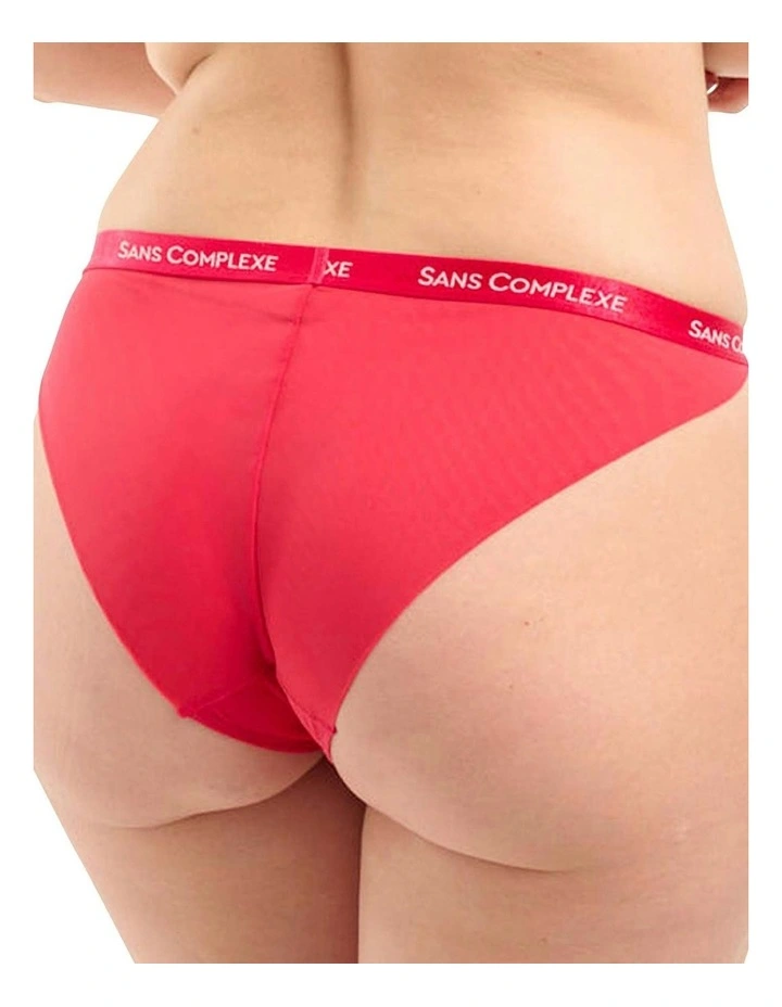 Arum Trend High Cut Lace Tanga Brief in Virtual Pink
