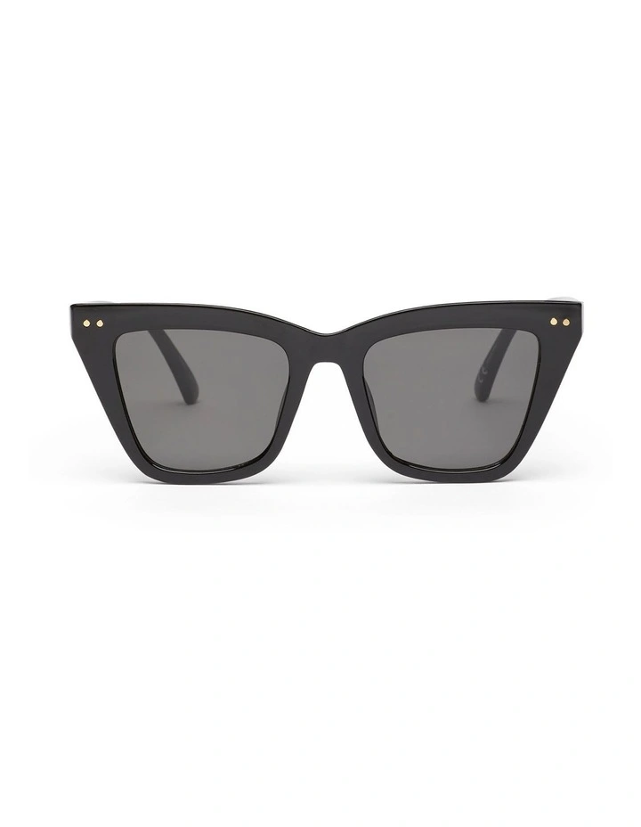 St Tropez Cat Eye Sunglasses in Black