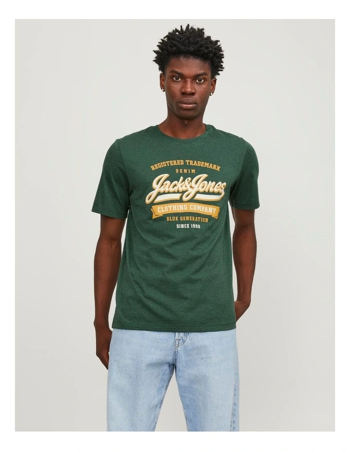 Logo Organic Cotton T-shirt in Green