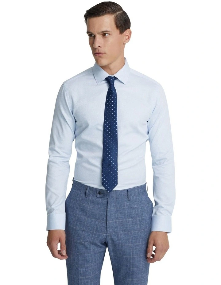 Beckton Luxury Dobby Shirt in Sky Blue