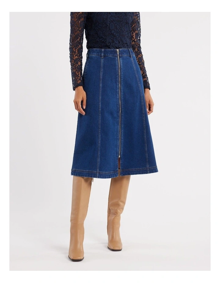 Georgie Denim Skirt in Blue