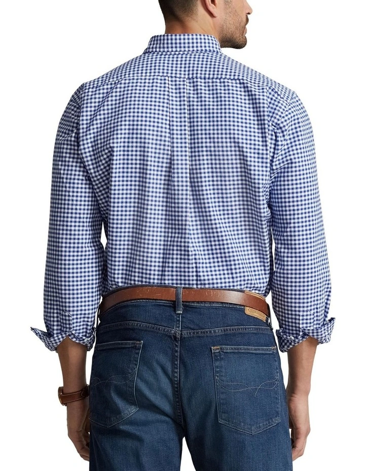 Big & Tall Gingham Oxford Shirt in Blue