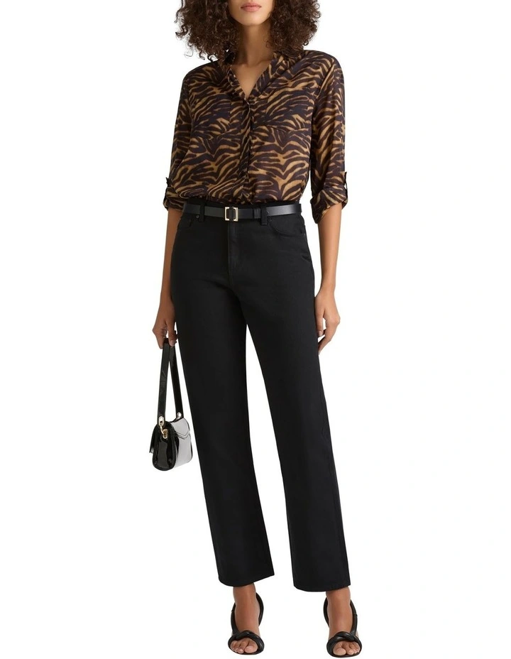 Sesia Cotton Shirt in Black Multi