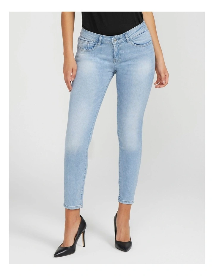 Jaden Sculpt Mid Rise Skinny Jeans in Gasgoyne Light