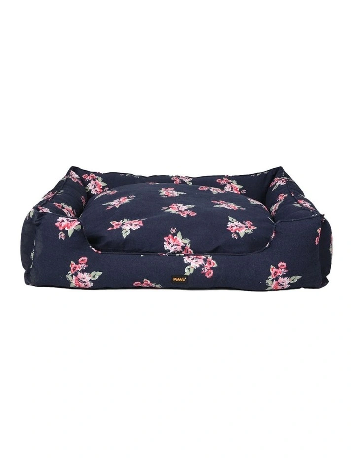 Double-Sided Cushion Pet Bed with Removable Washable Cover XXL in Navy