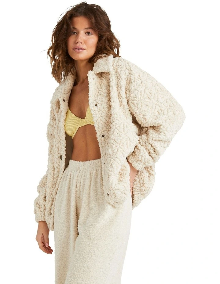 Ride Cozy Jacket in White