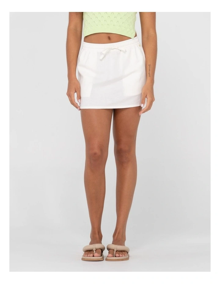 Alannah Lounge Skirt in White