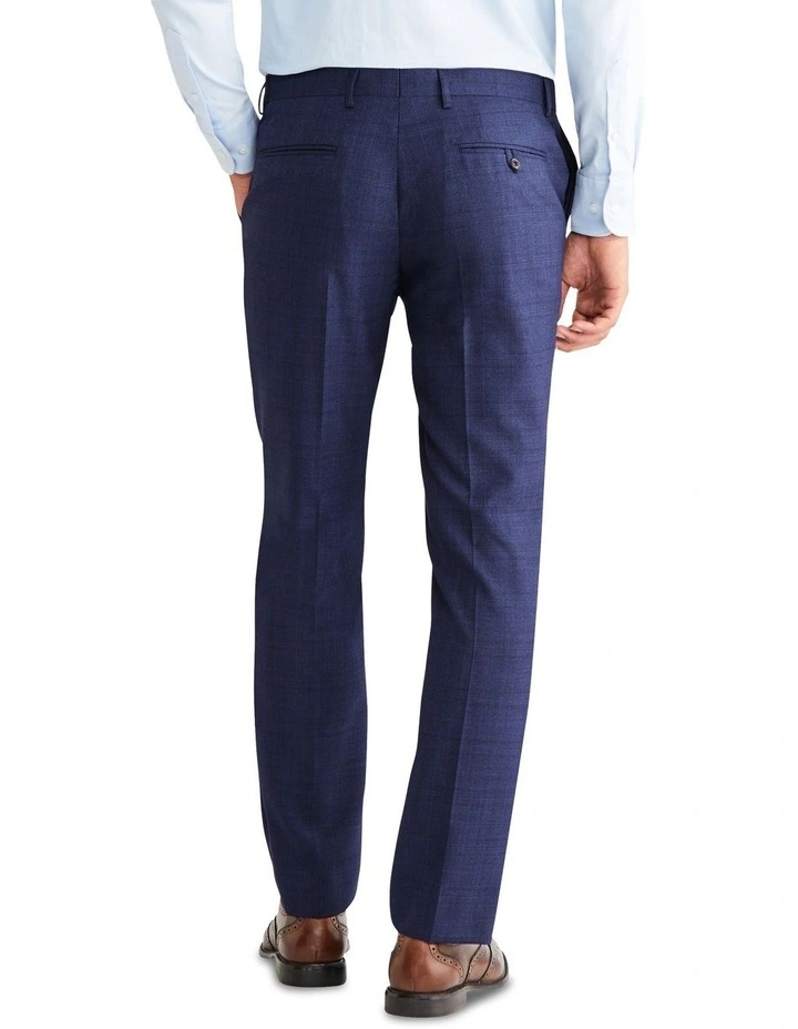 Tailored Prince Check Suit Pant in Navy