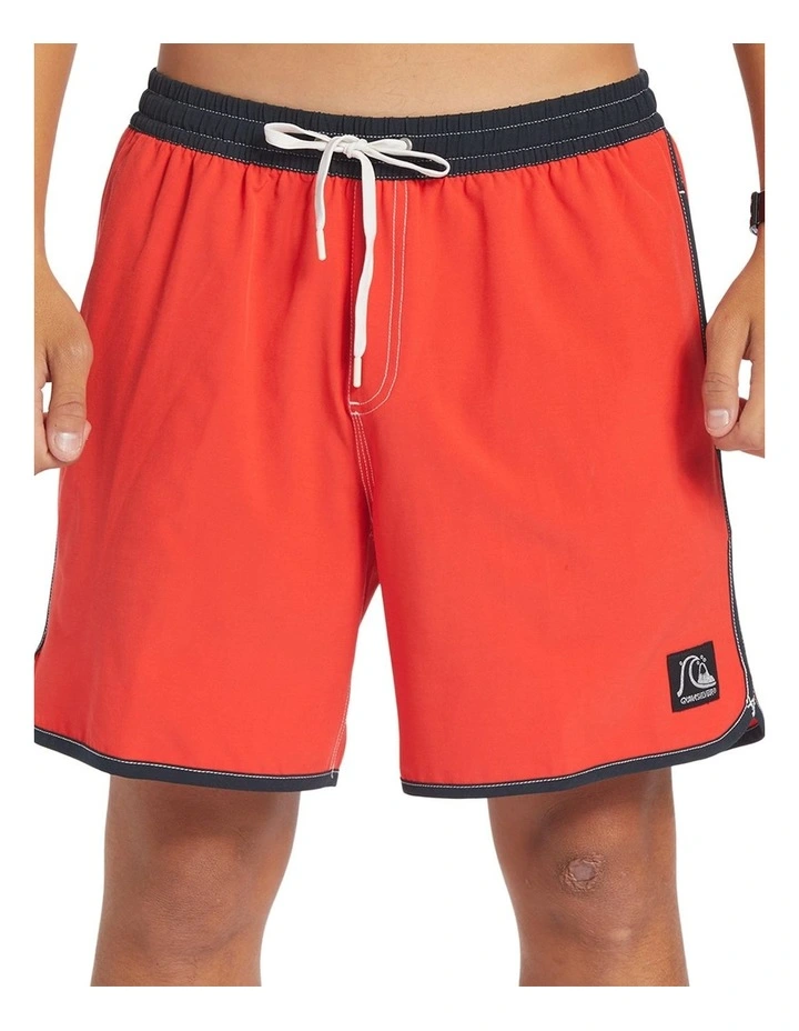 Original Scallop 17" Volleys Shorts in High Risk Red