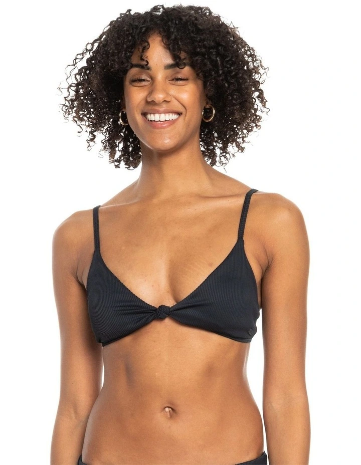 Love Triangle Bikini Top in Black