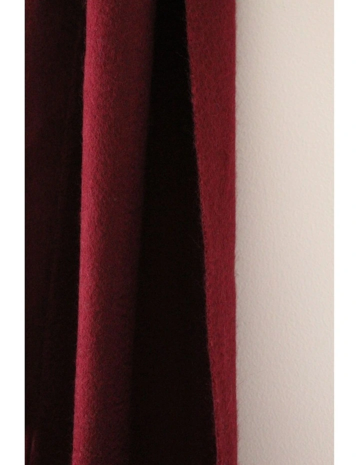 Cashmere Woven Scarf in Wine