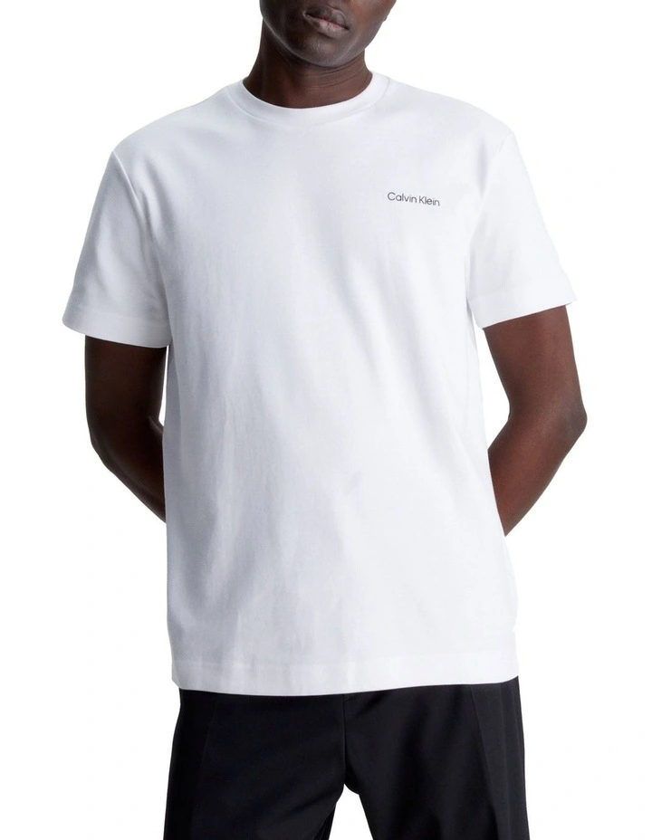 Mircro Logo Interlock T-shirt in White