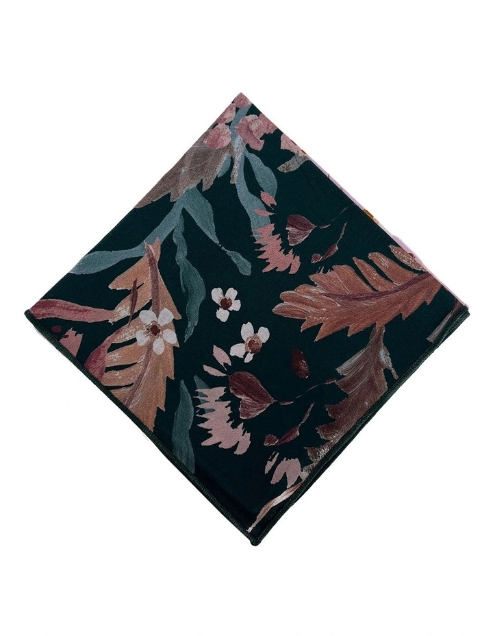 Blooms Pocket Square in Blue