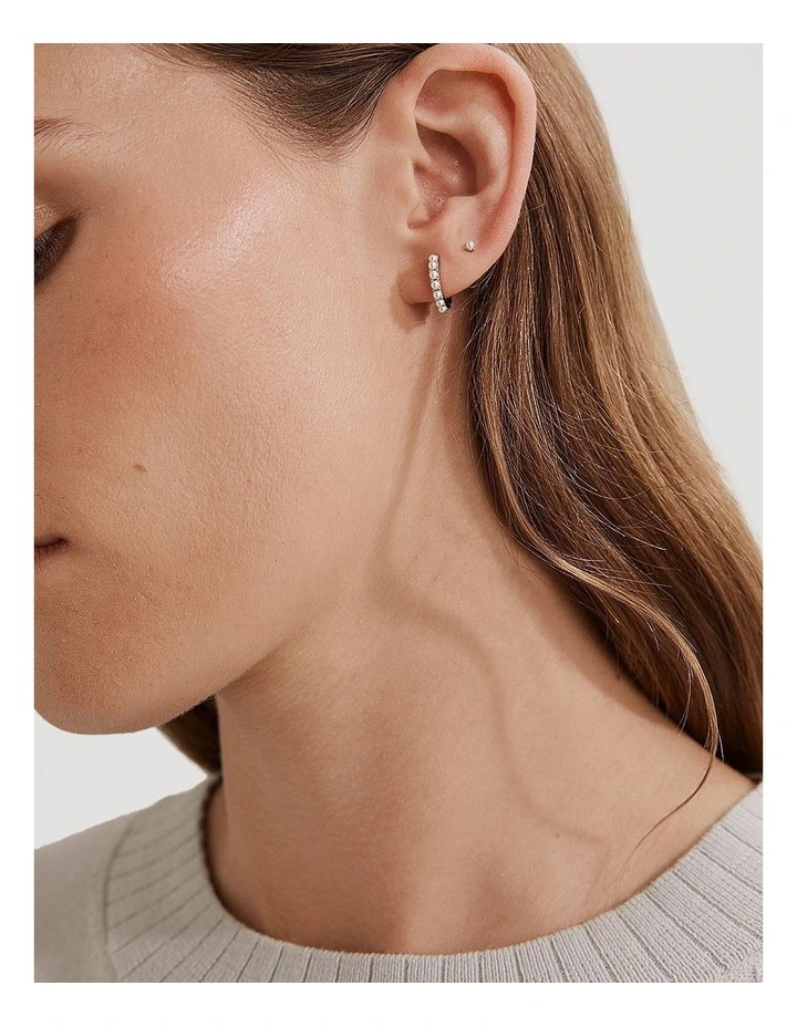 Alexis Pearl Stud Pack in Silver