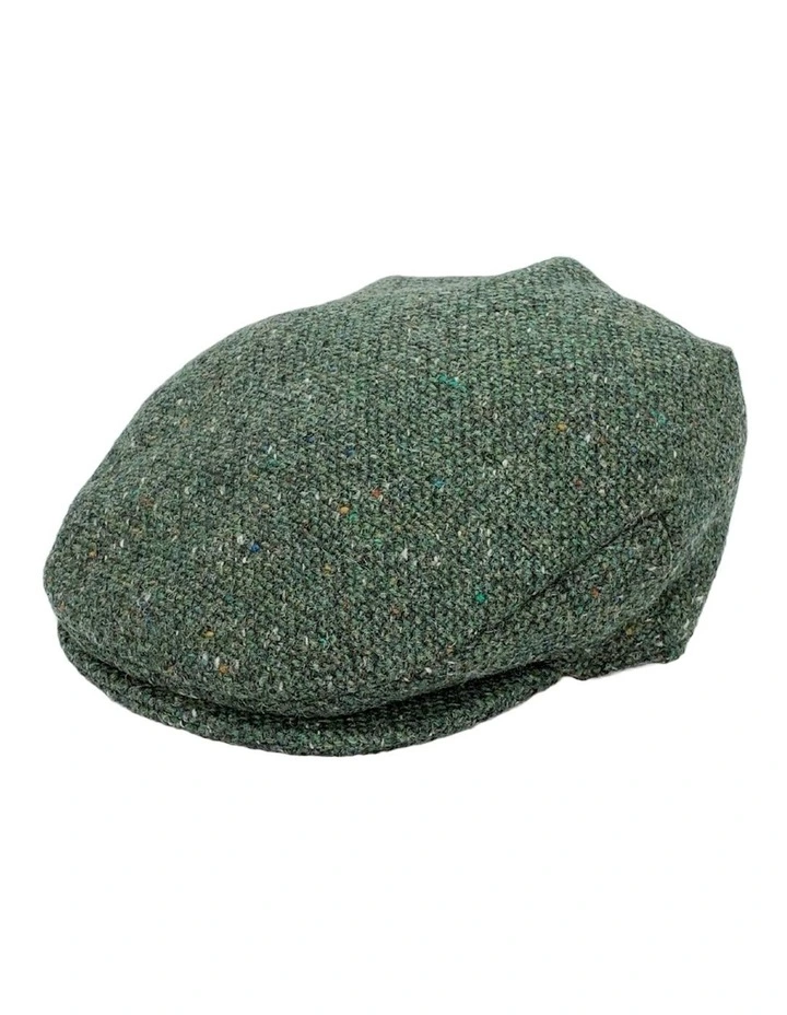 Hanna Hats Tweed Vintage Cap in Green