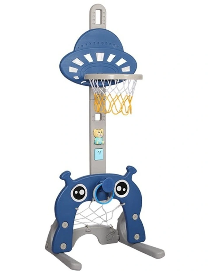 Kids 5-in-1 Height Adjustable Basketball Hoop Set Stand
