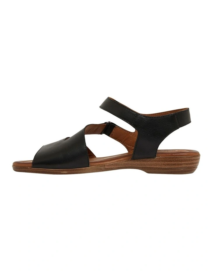 Kenya Sandals in Black Leather