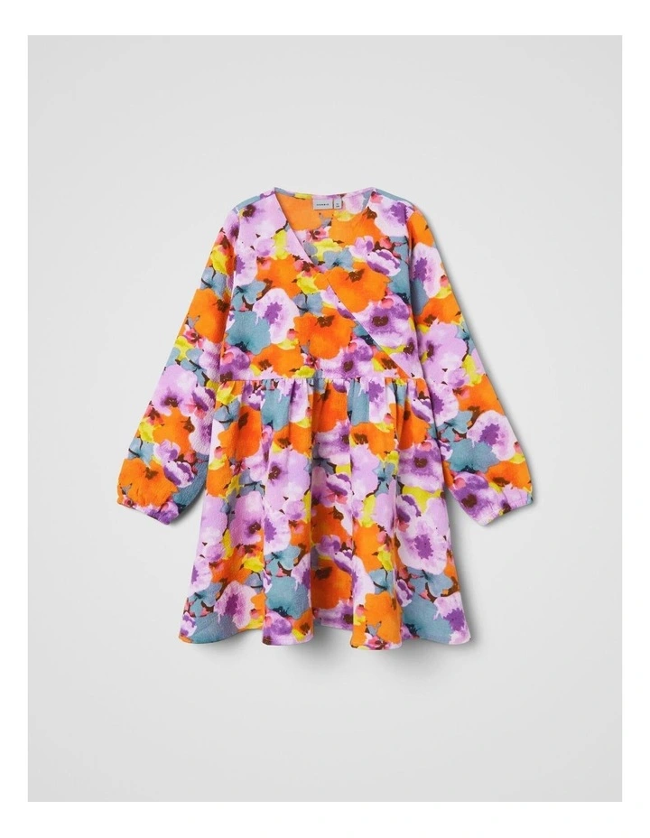 Flimille Wrap Dress in Violet Tulle