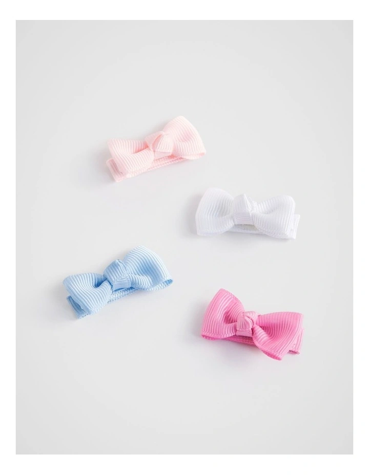 Grosgrain Bow Duck Clip Pack in Multi
