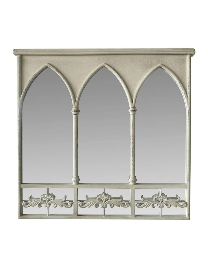 Vintage Design Square Wall Mirror 64cm