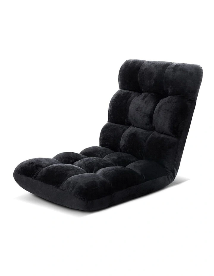 Bed Chair Cushion Lounge Sofa in Black