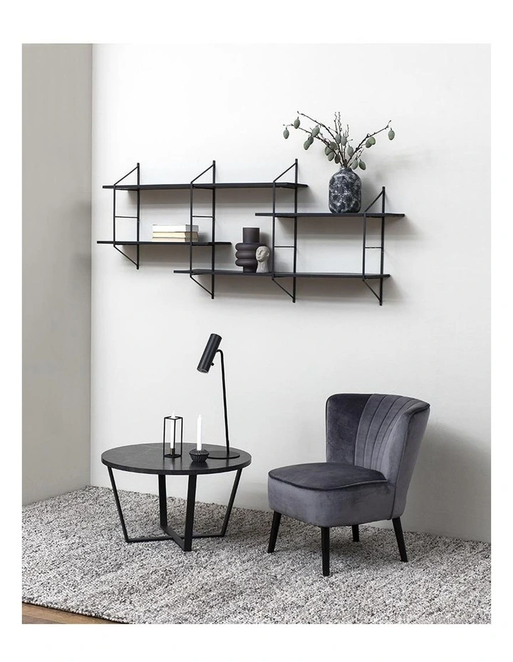 Lotta Round Coffee Table 77cm Black