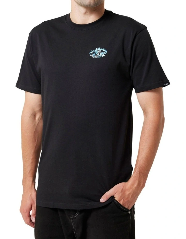 Fire Logo Tee in Black