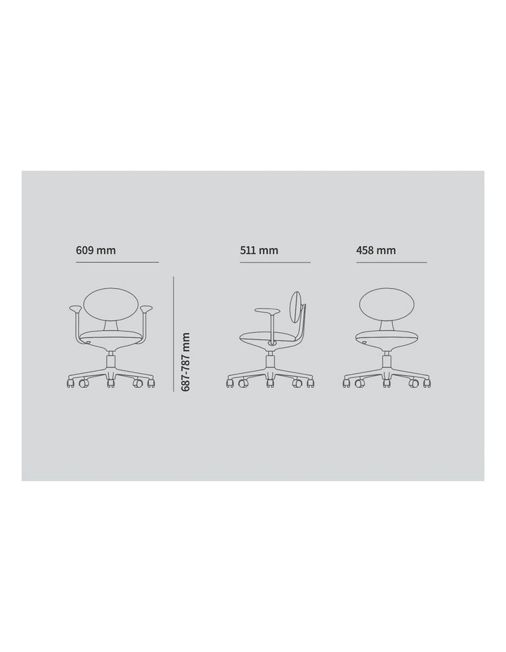 Joyin Designer Study Chair With Auto Brake Safety System in Lion