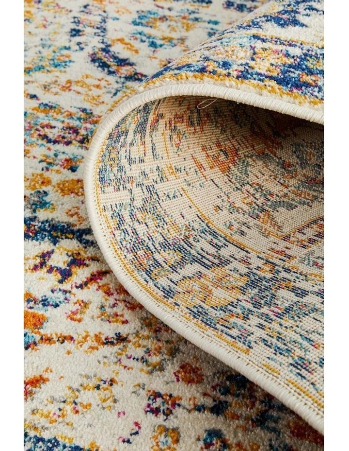 Evoke Peacock Transitional Runner Rug in Multi