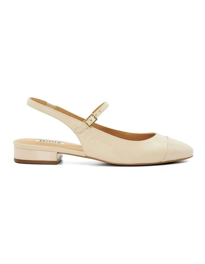 Hayes Slingback Mary Janes in Ecru