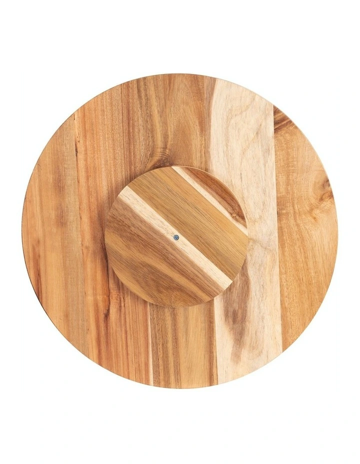 Wooden Trees Lazy Susan Tray 18 Inch
